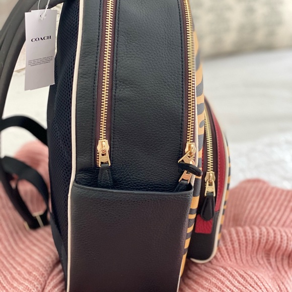 🆕 COACH | Backpack Tiger Print & Tiger Wristlet Bundle - Picture 6 of 16